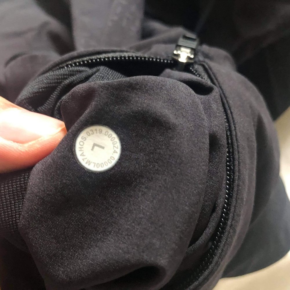 lululemon black T.H.E shorts, size L, 7in inseam - Picture 2 of 3